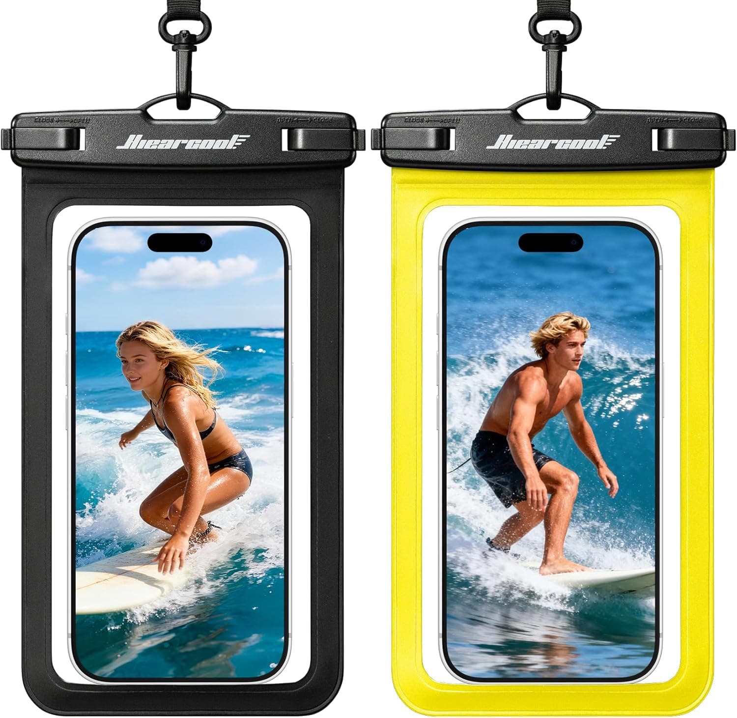 Hiearcool Waterproof Phone Pouch - IPX8 Waterproof Phone Case for iPhone 17/16/1 image 4