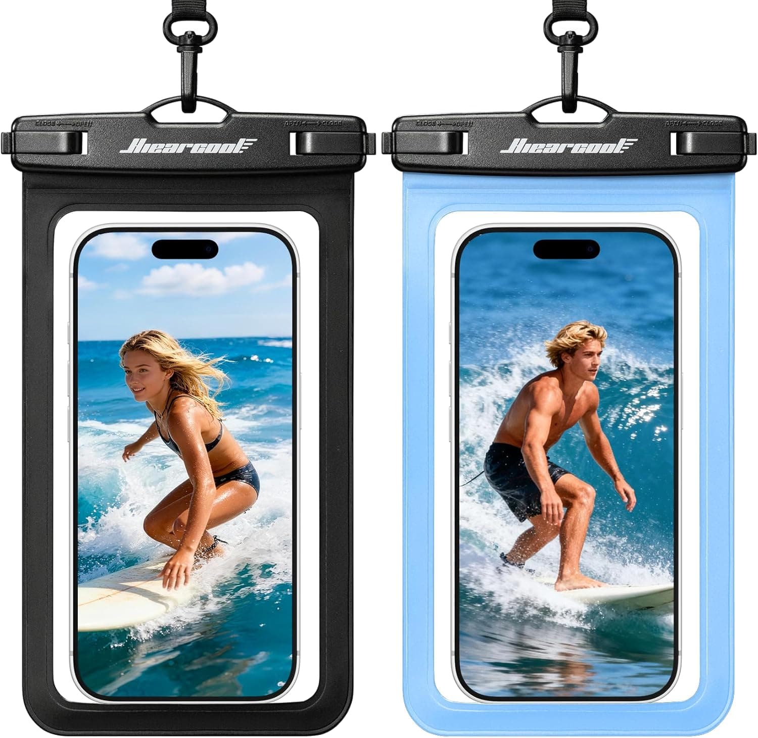 Hiearcool Waterproof Phone Pouch - IPX8 Waterproof Phone Case for iPhone 17/16/1 image 2